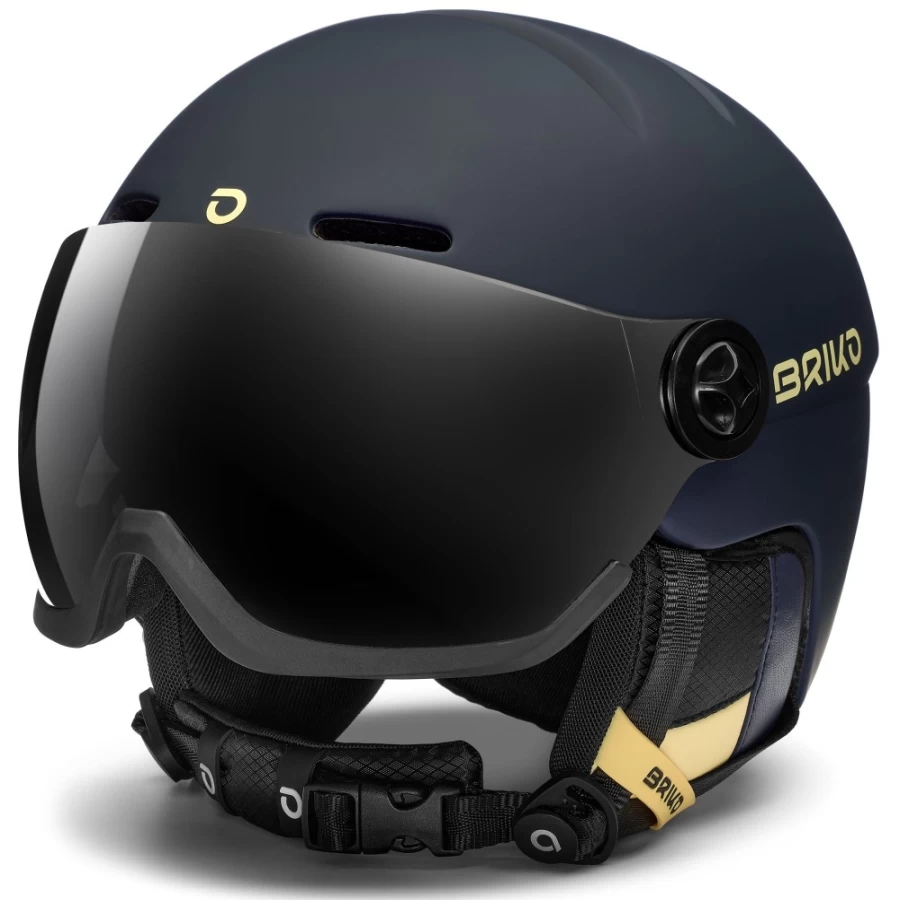 Briko Teide Visor - Blue Cloud Burst & Yellow Starship Cycling Helmet Accessory